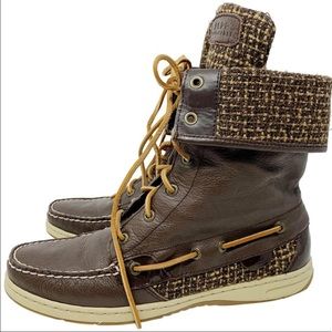 Ladyfish leather boots Tweed Tops